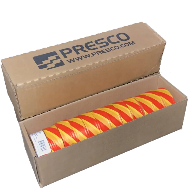 Yellow Red Stripe Flagging Tape